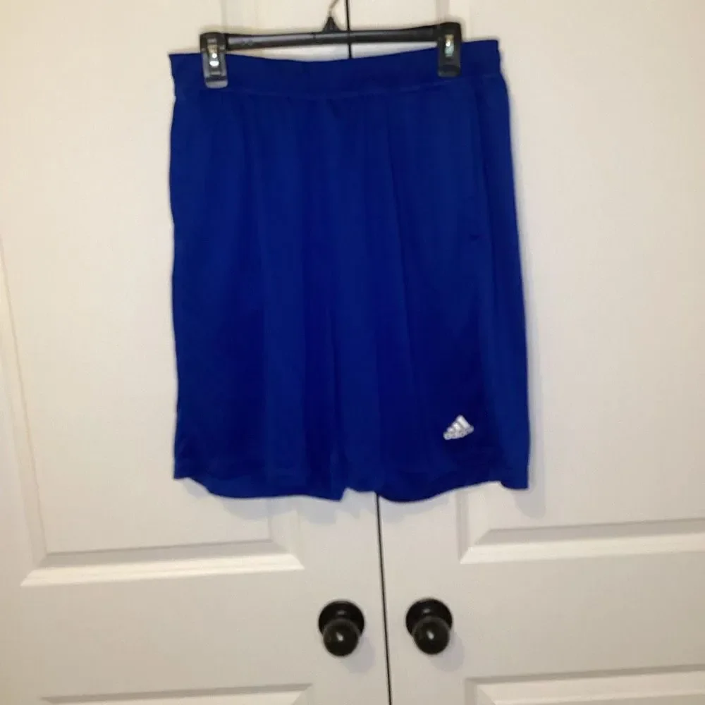 Mens Adidas Workout‎ Shorts Royal XL Pockets